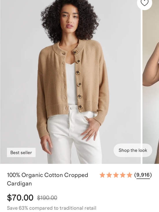 Quince Sweaters - Quince Camel Brown Button-Front Cardigan Sweater